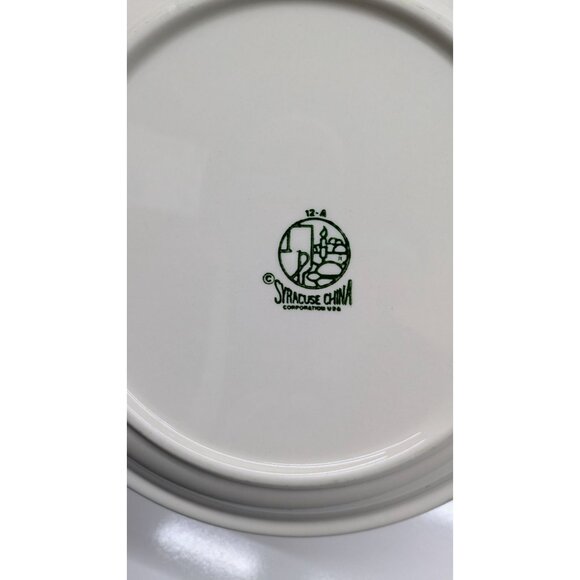 Syracuse China 12-A Dinner Plate 10.25" Brown Cream USA Vintage Restaurant Ware - Picture 6 of 6